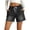 31# Black, variant on Denim Shorts Womens Stretchy Elastic Waist Lightweight Summer Casual Pull on Trendy Bermuda Drawstring Jean Shorts Sky Blue M