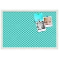 thumbnail image 2 of PinPix 27x18 Custom Cork Bulletin Board Neon Blue Diamond Poster Board Has a Fabric Style Canvas Finish, Framed in Neon Blue Diamond, by ArtToFrames (PinPix-350), 2 of 6