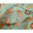 thumbnail image 5 of oneOone Silk Tabby Turquoise Blue Fabric Geometric Fabric For Sewing Printed Craft Fabric By The Yard 42 Inch Wide-BO, 5 of 6