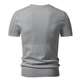 thumbnail image 5 of COSFO Knit T Shirt Men Summer Short Sleeve Shirt Crew Neck Casual Solid Slim Fit Men's Shirts 2xl, 5 of 5