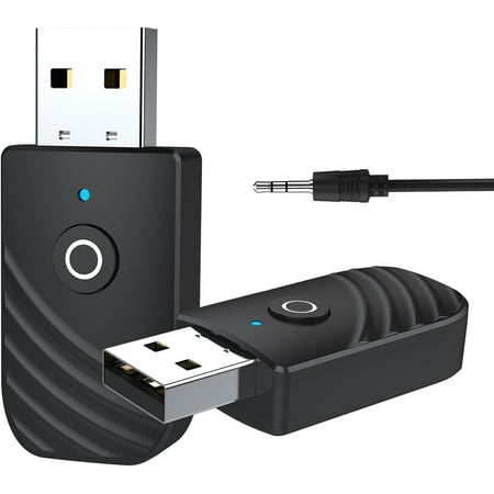 USB Adaptateur Bluetooth clé Bluetooth pour pc transmetteur Bluetooth,  BT5.0 dongle Bluetooth Adaptateur Bluetooth pour TV Connexion Jack 3.5mm  pour Voiture/TV/PC/système Audio