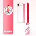 thumbnail image 3 of Bolsius 60 Red Dinner Taper Candles 10" Unscented for Wedding, Church, Christmas Home Decoration - Smoke Free Smoth Long Burning 7.5 Hours, 3 of 7