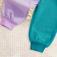 thumbnail image 7 of Zanarzt Baby Outfits Girl Toddler Baby Girl Spring Outfit Patchwork Long Sleeve Sweatshirt Pants Newborn Purple,12-18 Months, 7 of 7