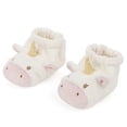 thumbnail image 4 of GUND Baby GUND Luna Unicorn Rattle Booties Plush Baby Infant Shoes, White and Pink, One Size Fits All, 4 of 6