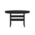 thumbnail image 5 of Emma + Oliver Indoor-Outdoor 48" Round Recycled HDPE Adirondack Dining Table for 4 in Black, 5 of 8