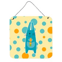 Polkadot Rabbit Wall or Door Hanging Prints