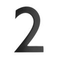 thumbnail image 1 of Floating House Number 2, Black - 4 in., 1 of 1