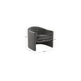 thumbnail image 2 of SAFAVIEH Couture Laylette Modern Velvet Solid Accent Chair, Dark Grey, 2 of 5