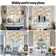 thumbnail image 6 of Swag Curtain Valances Khaki Moroccan Swag Valances for Kitchen Windows Gradient Modern Geometric Short Topper Curtains Valance Tier Pair for Kitchen Bedroom Living Room Bathroom 28"x36", 6 of 8