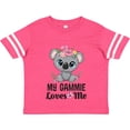 thumbnail image 3 of Inktastic My Gammie Loves Me Granddaughter Bear Girls Toddler T-Shirt, 3 of 5