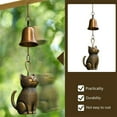 thumbnail image 2 of Copper Cat Wind Chime with Crisp Sound for Indoor and Outdoor Decoration, Ideal for Cat Lovers, 2 of 9