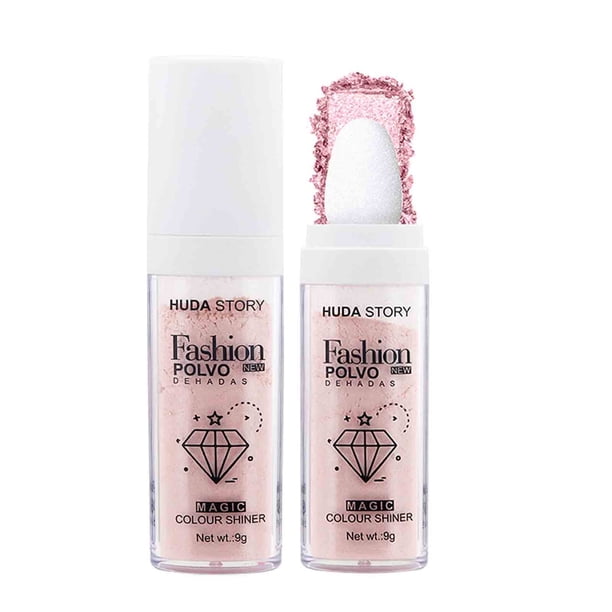 Polvo iluminador natural tridimensional reparador. Polvo iluminador para rubor. Iluminador.