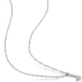 thumbnail image 3 of Everly Women's Diamond Accent 14k White Gold Initial 'J' Pendant with Chain, 3 of 9