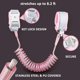 thumbnail image 2 of Anti-lost Wrist Tie (8.2ft), Wrist Leash For Toddler Kids Child Safety With Key Lock, 2-pack, Pink And Blue, 2 of 5