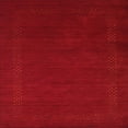 thumbnail image 1 of Ahgly Company Machine Washable Indoor Square Contemporary Neon Red Area Rugs, 3' Square, 1 of 7