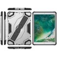 thumbnail image 3 of Golden Sheeps Compatible for iPad 9/8/7 Generation Case (2021/2020/2019) 10.2 Inch Heavy Duty Drop Proof Armor Slim Full-Body Protection Handle Stand Case (Silver), 3 of 8