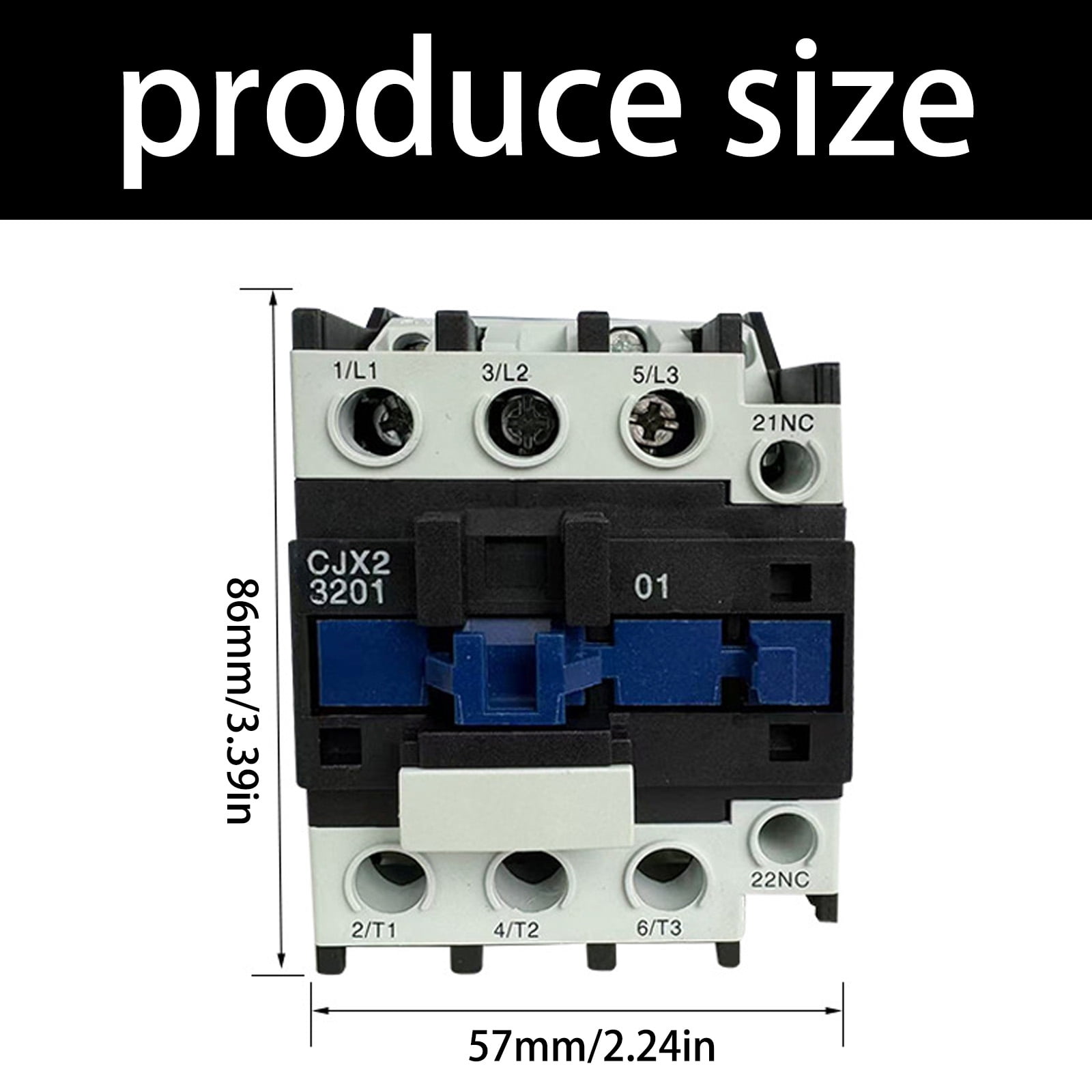 Low Voltages Contactor CJX2-3210 Din Rails Mounted Normal Open Contactor For Motor Control Efficient Heat Dissipation