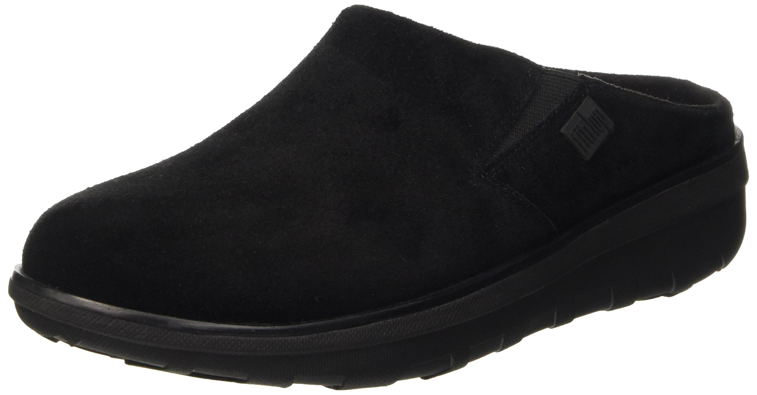 FitFlop - FitFlop B80-001 : Women's Loaff Suede Clogs Black Clog/Mule ...