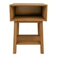 thumbnail image 4 of Plank+Beam Mid - Century Modern Nightstand with Cubby Shelf, Solid Wood Bedside Table for Bedroom, 4 of 6