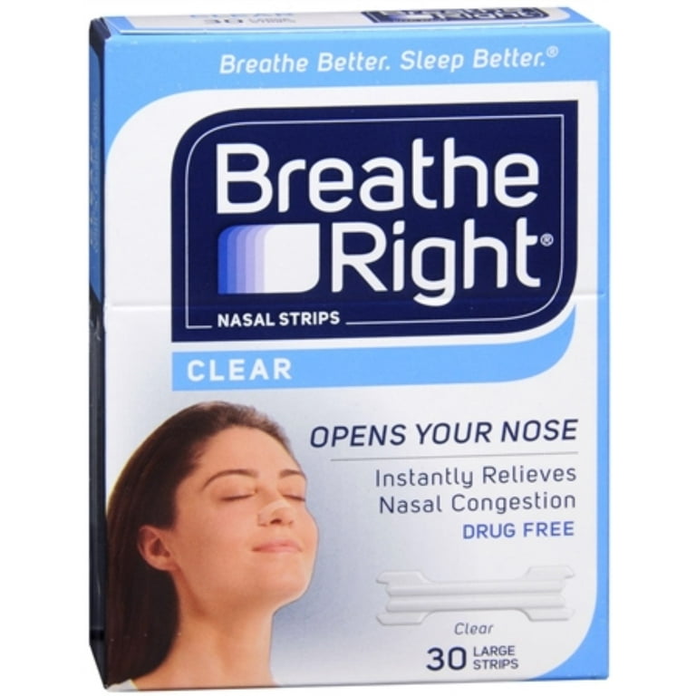 Breathe Right strips large nasal 30units