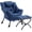 bleu, variante sur Ourlova Fauteuil d'Appoint Moderne avec Ottoman - Grand Fauteuil Lounge avec Repose-Pieds Pliable - Fauteuil de Lecture Rembourré pour Chambre Dortoir Bureau - Brun Foncé