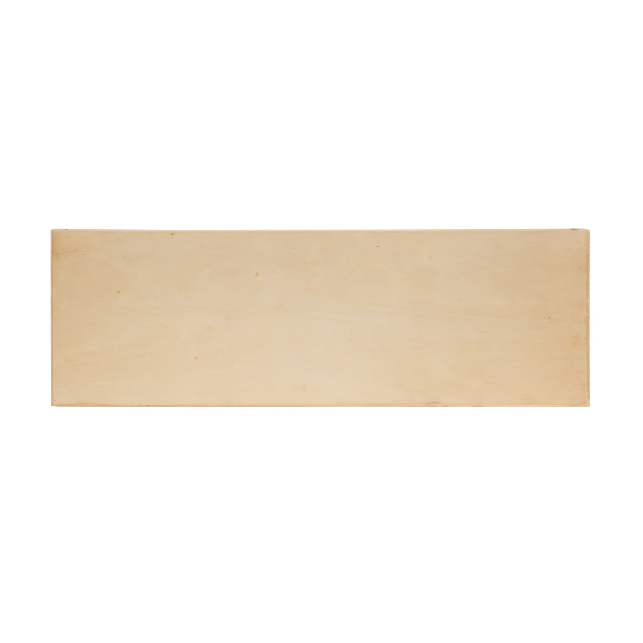 Kate and Laurel Havlock Modern Natural Floating Shelves, Set of 2, 24 x 8, Natural Wood, Mid-Century Functional Bathroom and Kitchen Shelves for Dorm Storage or Apartment Decor