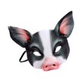 thumbnail image 4 of Disfraz de animal de media cara, cómodo de llevar, equipo de animal para Halloween. Negro, 4 of 9