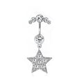 thumbnail image 6 of HOOUN 1Pc Crystal Navel Ring Bell Button Ring Body Jewelry Sexy Beach Piercing US-3, 6 of 9