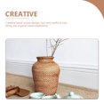 thumbnail image 4 of Pungan rattan vase Rattan Woven Vase Rustic Handmade Plant Flower Basket for Farmhouse Decor,7.87"X5.91"X5.91", 4 of 10