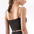 thumbnail image 3 of Chaleco de yoga con almohadilla para el pecho, sujetador deportivo para mujer, tirantes finos para los hombros, ropa interior de fitness para yoga, 3 of 4