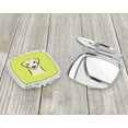 thumbnail image 3 of Checkerboard Lime Green Yellow Labrador Compact Mirror BB1284SCM, 3 of 4