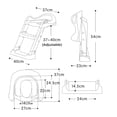 thumbnail image 2 of Entrenador escalera de Baño para niños Bambineto Asiento Escalera WC, 2 of 8