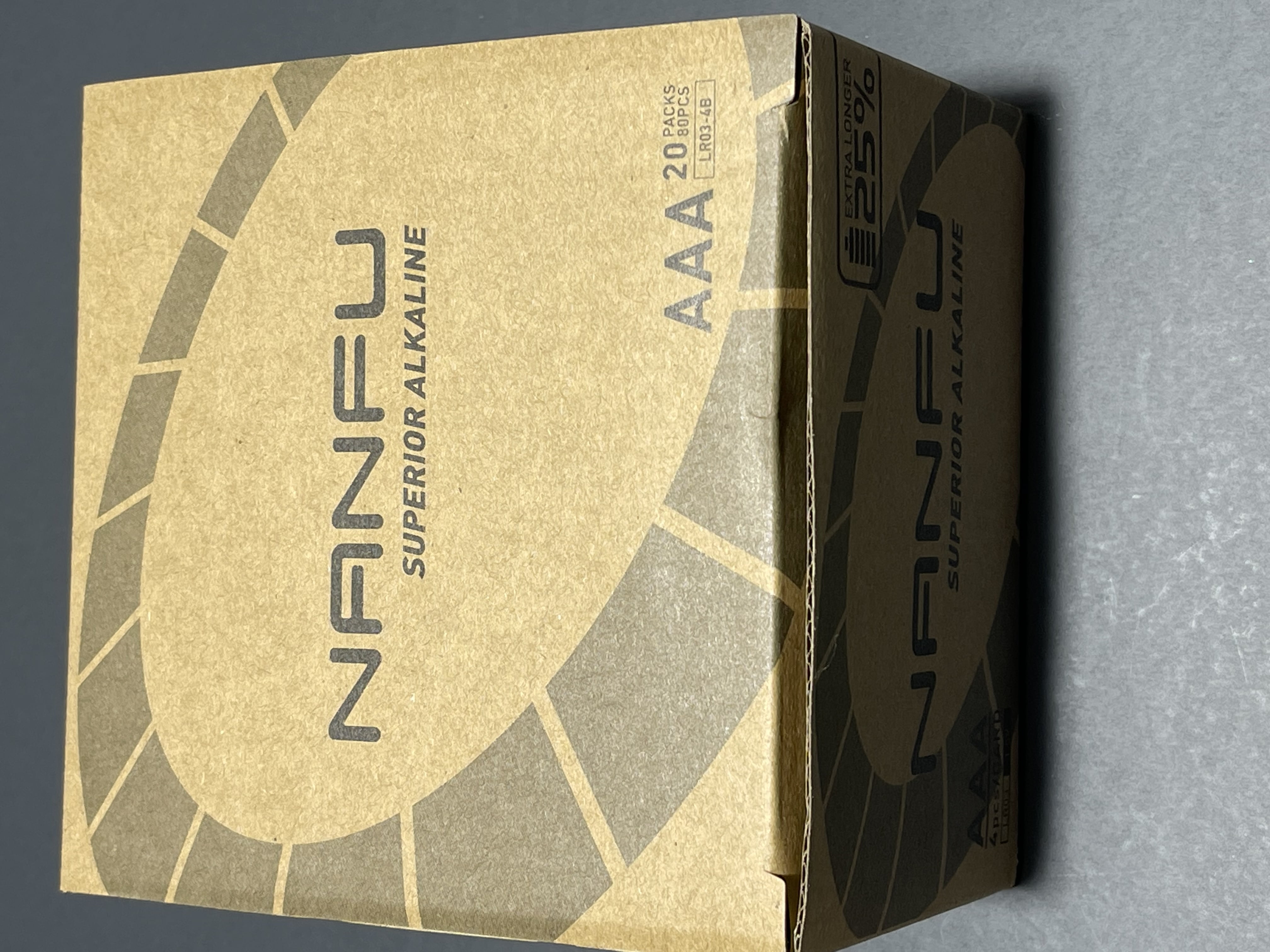 Nanfu 1.5V Alkaline  AAA Batteries 80 Pack, 20  x AAA 4 Pack=80 Pack *Purchase Three Get One Free*