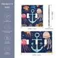 thumbnail image 2 of Yayeee Toggle Light Switch Wall Plate 2-Gang 4.56"x4.48" Decorative Outlet Cover, Blue Anchor, 2 of 7