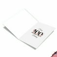 thumbnail image 2 of NobleWorks 100th Milestone Birthday Greeting Card with 5 x 7 Inch Envelope (1 Card) Floral Age 100 C8266MBG, 2 of 6