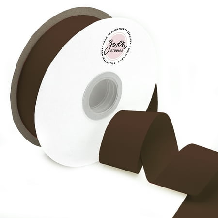 UPC: 0810056347888 | Polyester Dark Brown Grosgrain Ribbon  150  x 1.5  by Gwen Studios