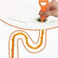thumbnail image 3 of 6 Pack Hair snake Hair Drain Clog Remover Cleaning Tool, sink snake drain suitable for unclogging hair, kitchen sinks and bathtubs, toilets and sewer pipe drain cleaning tools., 3 of 5