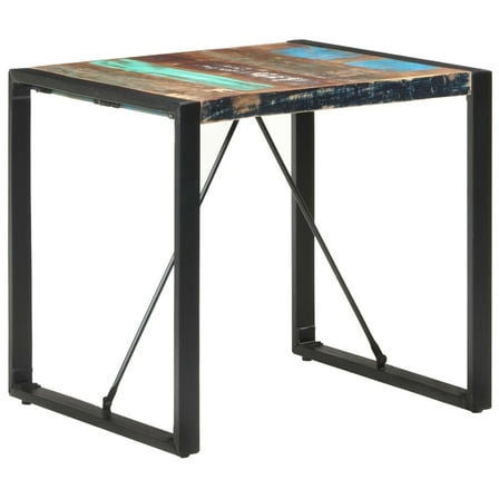 vidaXL Dining Table 31.5"x31.5"x29.5" Solid Reclaimed Wood
