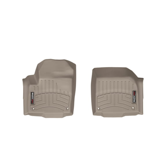 WeatherTech Custom Fit FloorLiners compatible with 2017-2019 Land Rover Rover Range Rover Evoque - 1st Row (Driver & Passenger), Tan