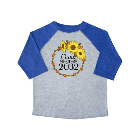 

Inktastic Class of 2032 Sunflower Wreath Gift Toddler Boy or Toddler Girl T-Shirt