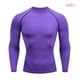 thumbnail image 5 of Minnieouse Ropa interior térmica para hombre, medias elásticas de secado rápido, ropa deportiva de manga larga para esquiar y correr, motocicleta, Camisetas L Púrpura Minnieouse AP013385-25, 5 of 6