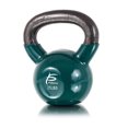 thumbnail image 2 of Prosource Fit 25 Pound Vinyl Coated Easy Grip Solid Cast Iron Kettlebell, Green, 2 of 2