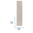 thumbnail image 4 of Livabliss Wool Rugs for Living Room, 2x14 Arise Modern Light Gray Runner Area Rug, Bedroom Dining Room Home Decor Handmade Carpet (2'3" x 14' Runner), 4 of 5