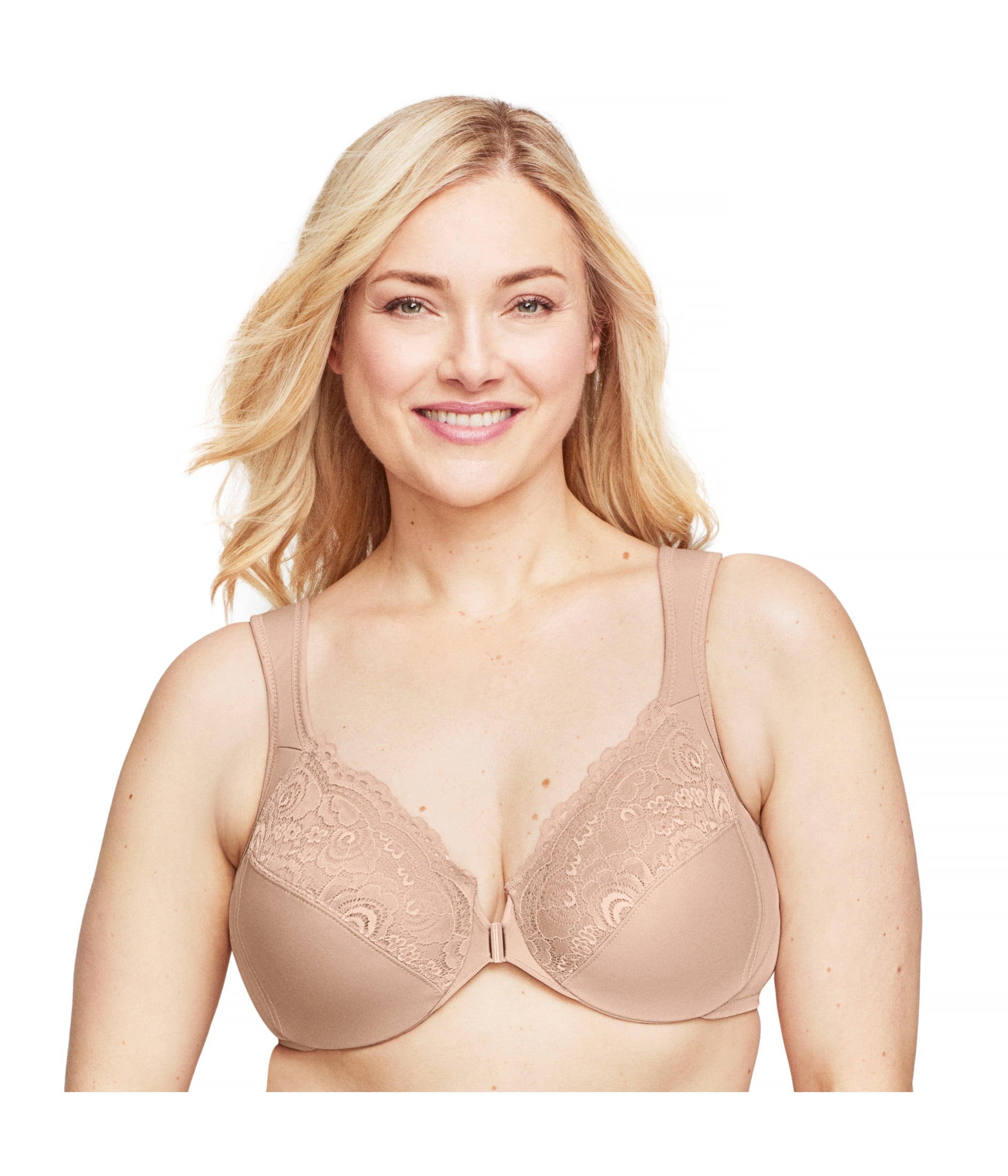 Glamorise WonderWire Front-Closure Underwire Bra 1245 (Women's & Women's Plus)