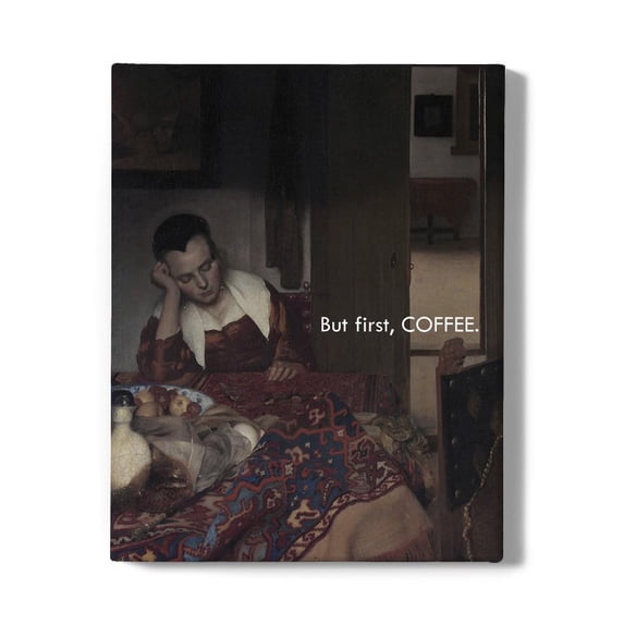 Masterful Snark Coffee First Wrapped Canvas -Jennifer Paxton Parker Designs,
