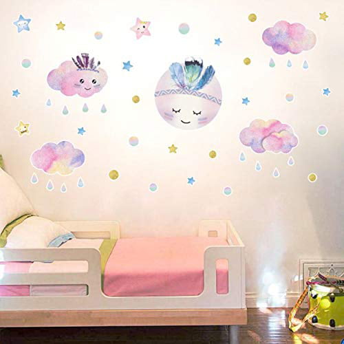 Bamsod Mermaid Scale Wall Decals Wall Stickers Girls Wall Decals for Girls Bedroom Wall Decor Bathroom