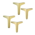 thumbnail image 1 of Patas para muebles Riwesomey 4 piezas hogar sofá de centro gabinete pierna sala de estar dormitorio moderno triangular Oro 15cm, 1 of 6