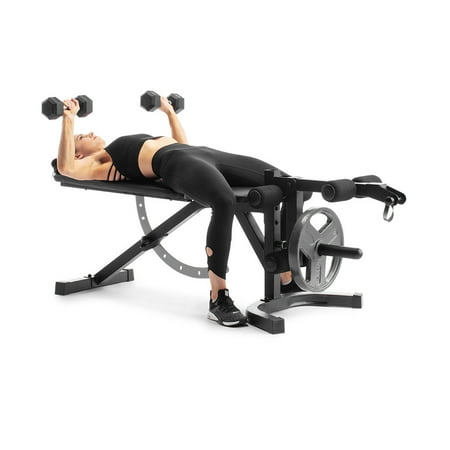 Weider attack series olympic workout bench with integrated leg developer and removable preacher curl pad hotsell