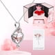 thumbnail image 2 of Set de regalo AddWel de rosas auténticas preservadas con collar de plata de ley, 2 of 9