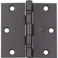 thumbnail image 2 of Stone Harbor Hardware 3-1/2" Ball-Bearing Door Hinges, Square Corner, Oil-Rubbed Bronze, 3-Pack, 2 of 4